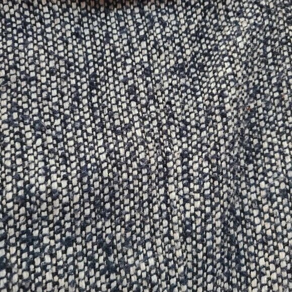 Kut From the Kloth Tweed Peacoat Minimalist Quiet Luxury Dark Academia LARGE L - Picture 10 of 10